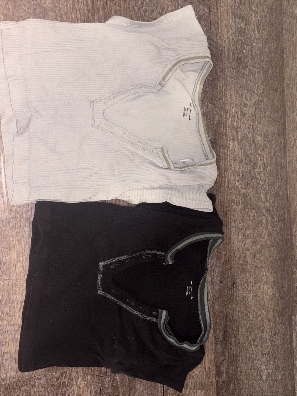 Urban Ribbed Tank Tops - Black and White
